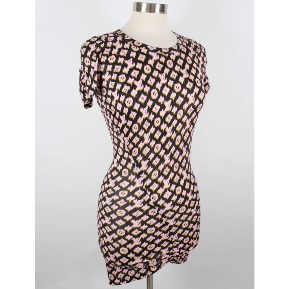 Louis Vuitton by Marc Jacobs dress top sz S stretch LV monogram bodycon pink - Picture 2 of 16